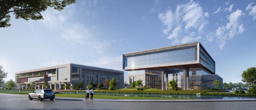 晶盛联合创新产业园项目大楼主体全面封顶，加速推进国产大硅片设备研发创新
